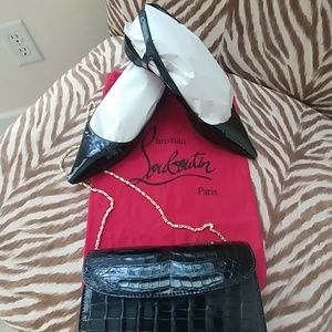 Christian Loubouton Flat Slingbacks